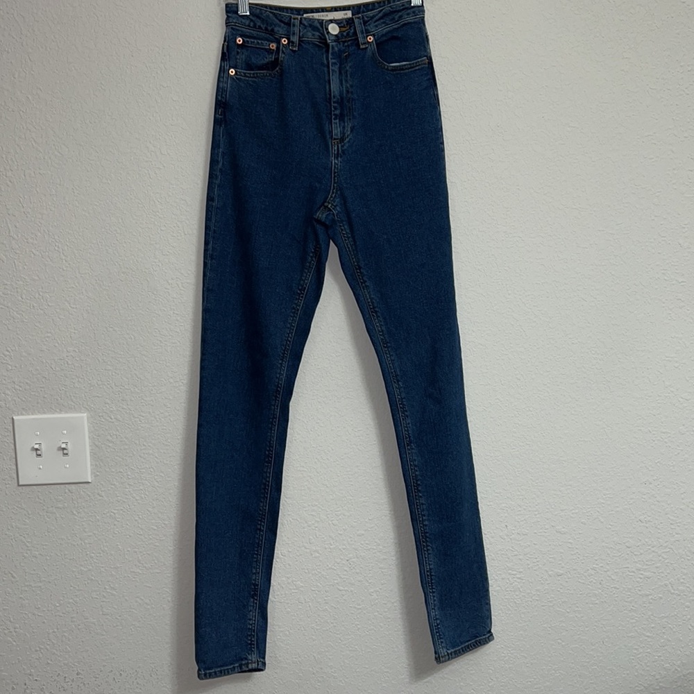 ASOS Dark Wash High Rise Skinny Jeans